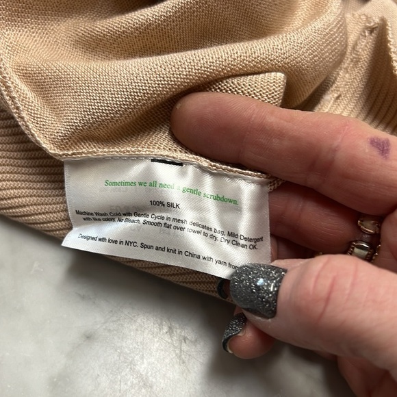 M.M. LaFleur Blush The Monica Silk Jersey Scoop Neck Top Size XL - Picture 11 of 13